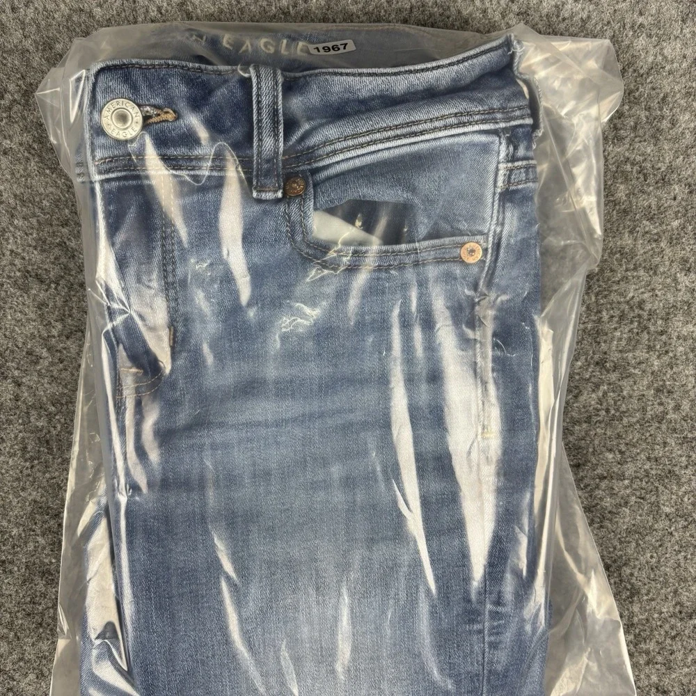 American Eagle Next Level Stretch Jeans Women's 2 Kick Boot Medium Wash Blue EUC